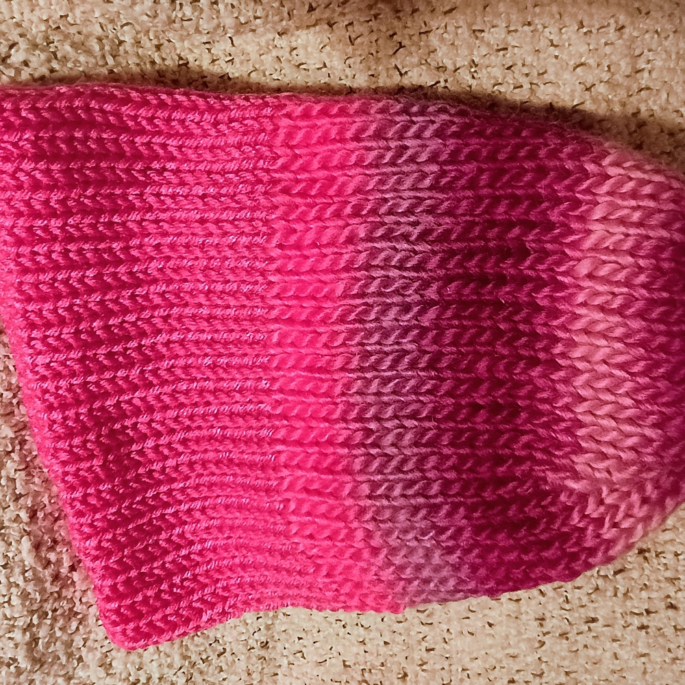 Pink Ombre Knit Kids Hat